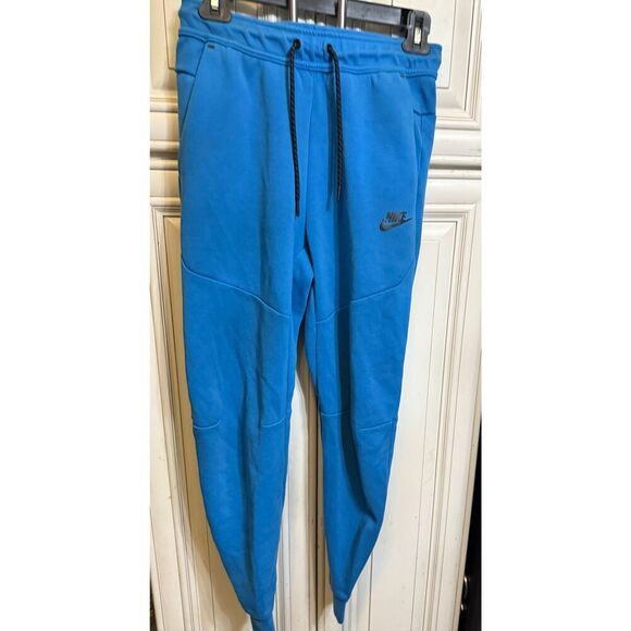 Nike Sportswear Men's Tech Fleece Drawstring Jogger Pants Blue Black Size XS - Picture 8 of 10